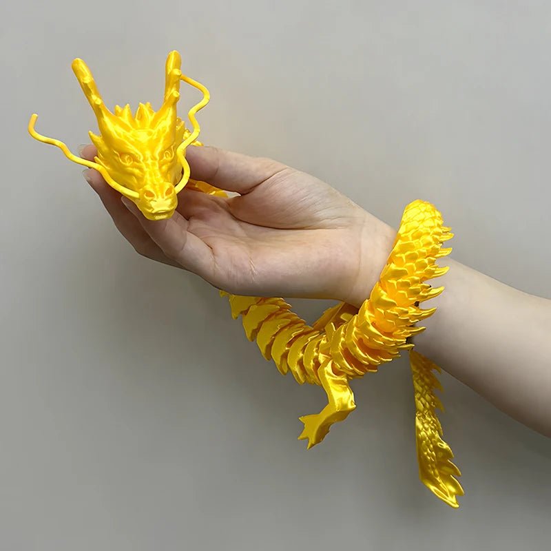 Dragon Articulé 3D Nautique | Jouet Créatif et Décoration de Bureau - Modèle Collection - RukaCraft
