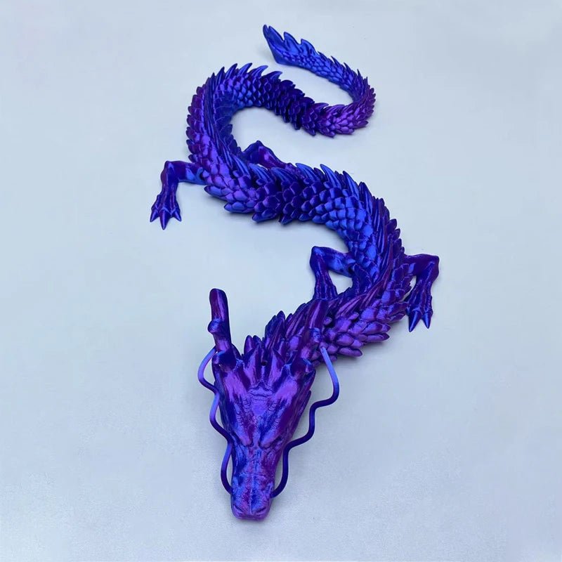 Dragon Articulé 3D Nautique | Jouet Créatif et Décoration de Bureau - Modèle Collection - RukaCraft