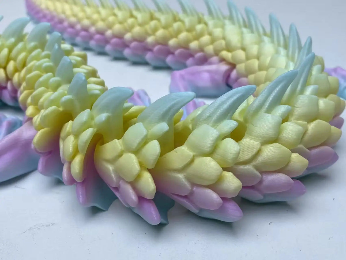 Dragon Articulé 3D Nautique | Jouet Créatif et Décoration de Bureau - Modèle Collection - RukaCraft