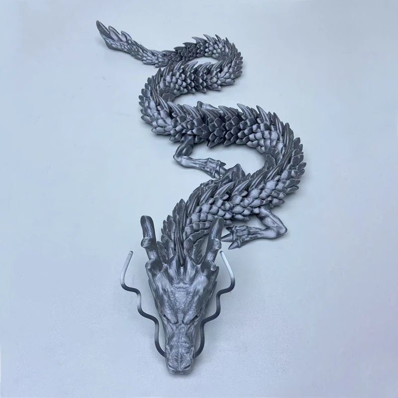 Dragon Articulé 3D Nautique | Jouet Créatif et Décoration de Bureau - Modèle Collection - RukaCraft