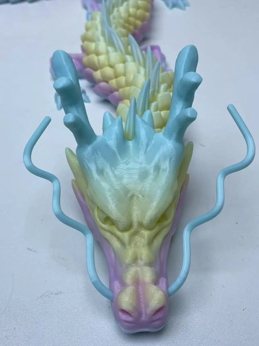 Dragon Articulé 3D Nautique | Jouet Créatif et Décoration de Bureau - Modèle Collection - RukaCraft