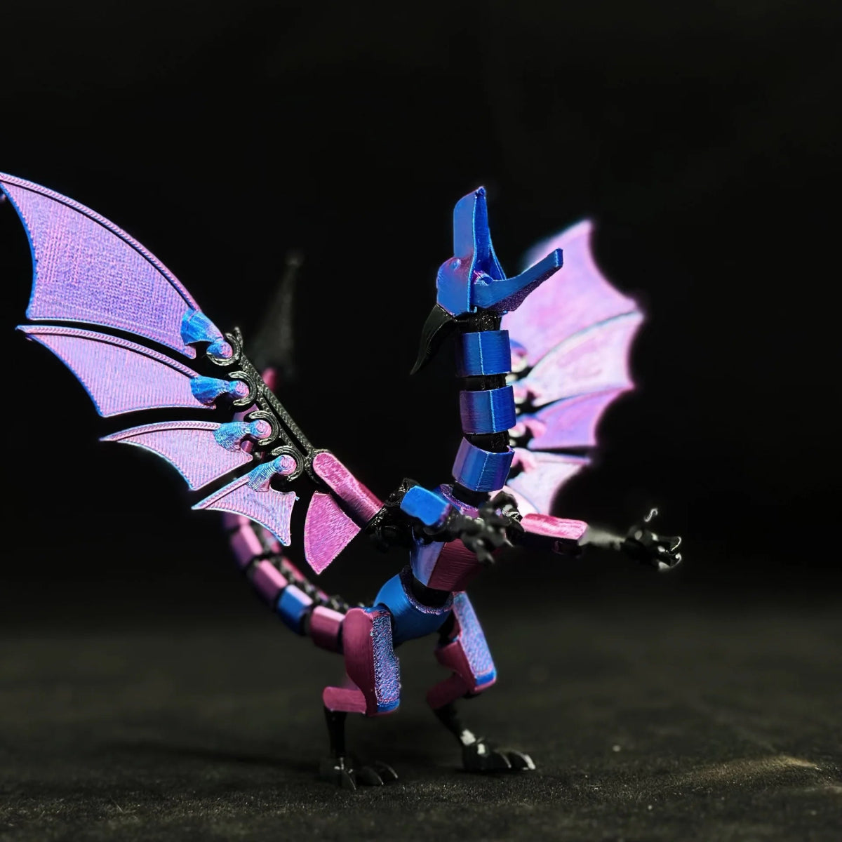 Dragon Articulé 3D PLA | Décoration Bureau Flexible, Bijou Créatif - Cadeau Noël & Halloween - RukaCraft