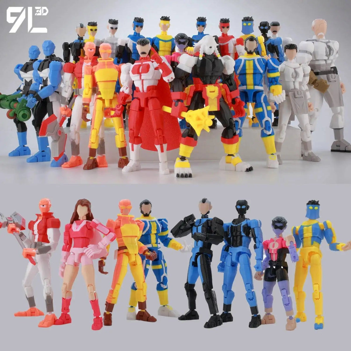 Figurine 3D Invincible Boy 14cm Articulée | Modèle Collection à Pièces Interchangeables - Cadeau - RukaCraft