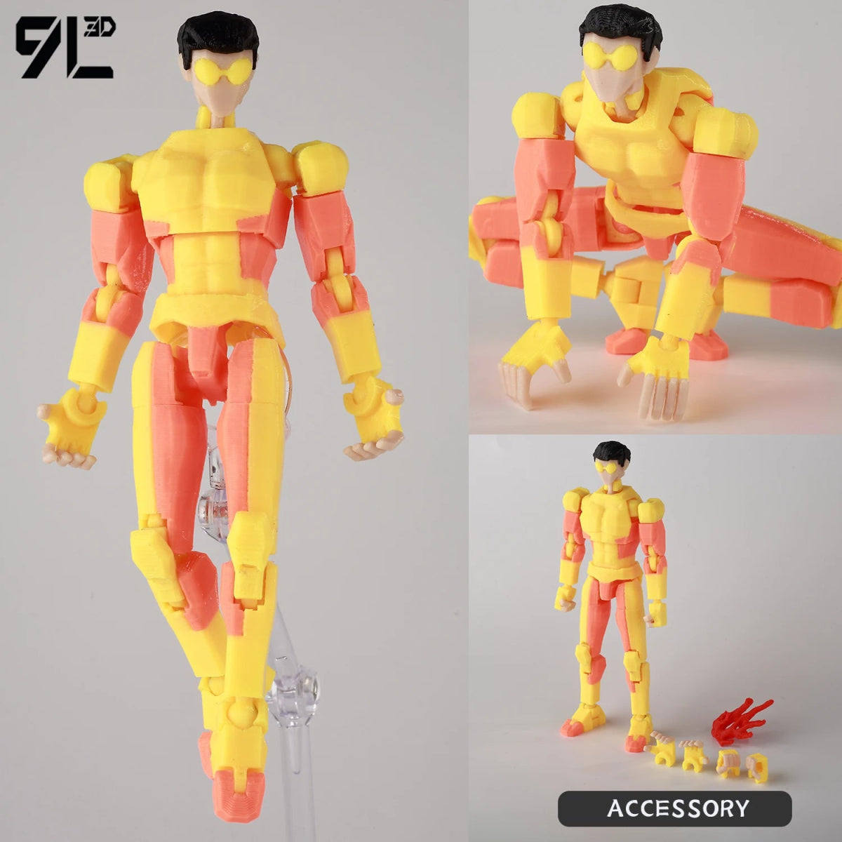 Figurine 3D Invincible Boy 14cm Articulée | Modèle Collection à Pièces Interchangeables - Cadeau - RukaCraft