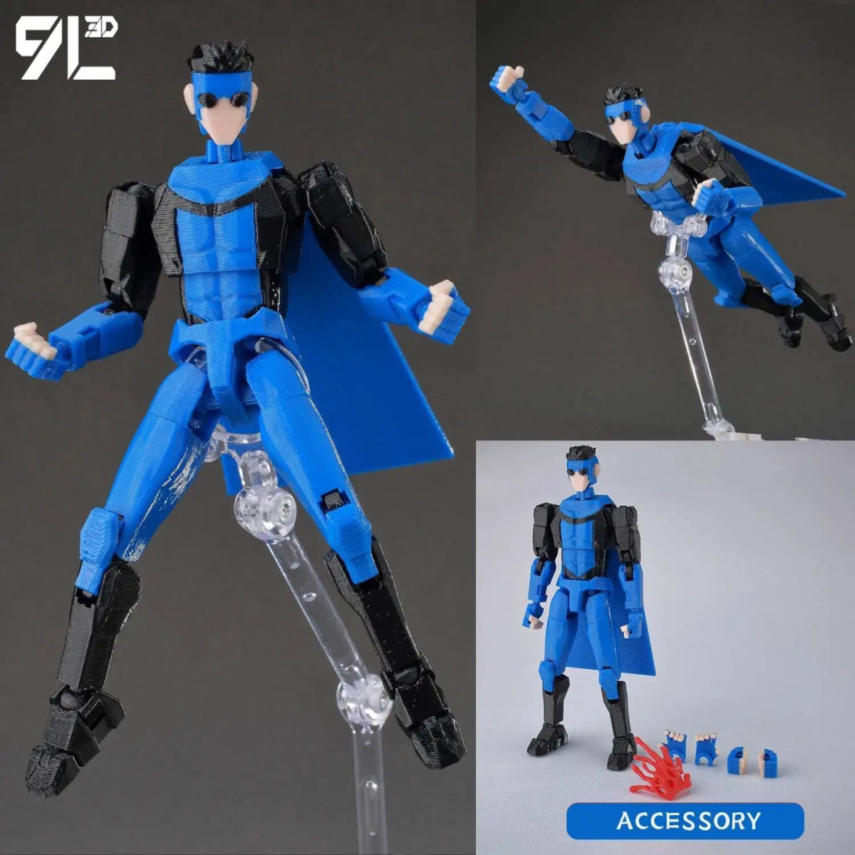 Figurine 3D Invincible Boy 14cm Articulée | Modèle Collection à Pièces Interchangeables - Cadeau - RukaCraft