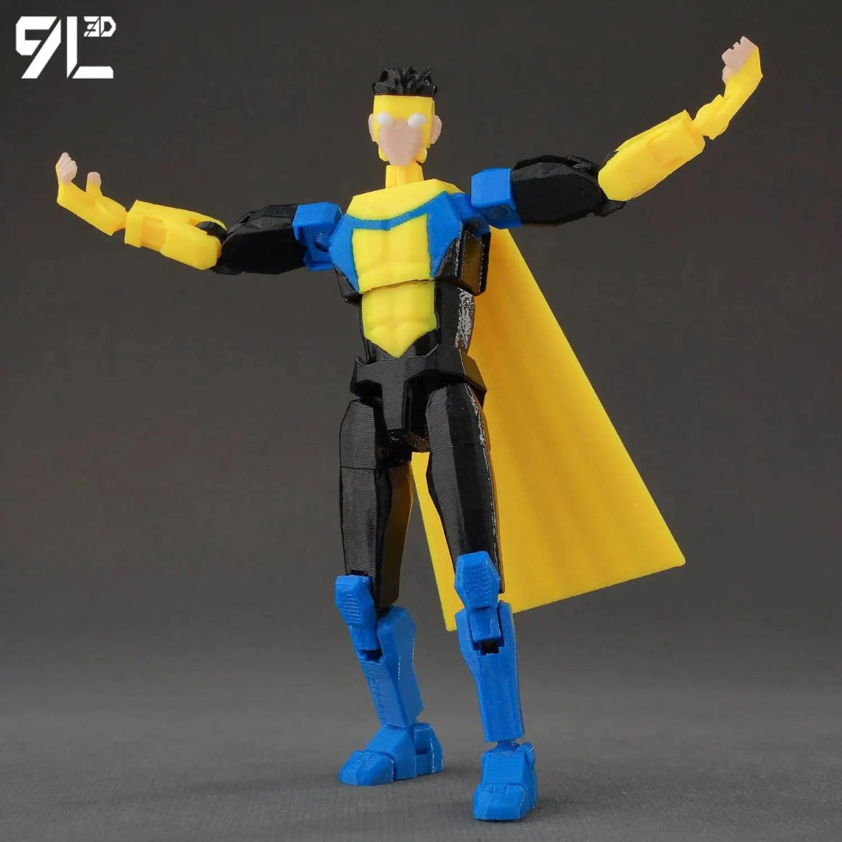 Figurine 3D Invincible Boy 14cm Articulée | Modèle Collection à Pièces Interchangeables - Cadeau - RukaCraft