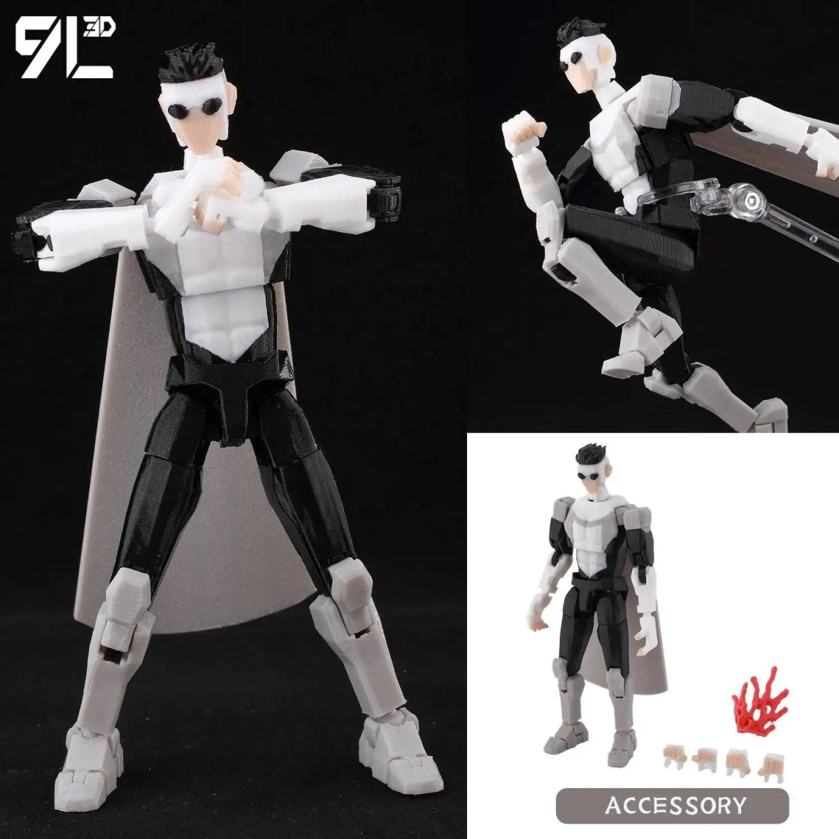 Figurine 3D Invincible Boy 14cm Articulée | Modèle Collection à Pièces Interchangeables - Cadeau - RukaCraft