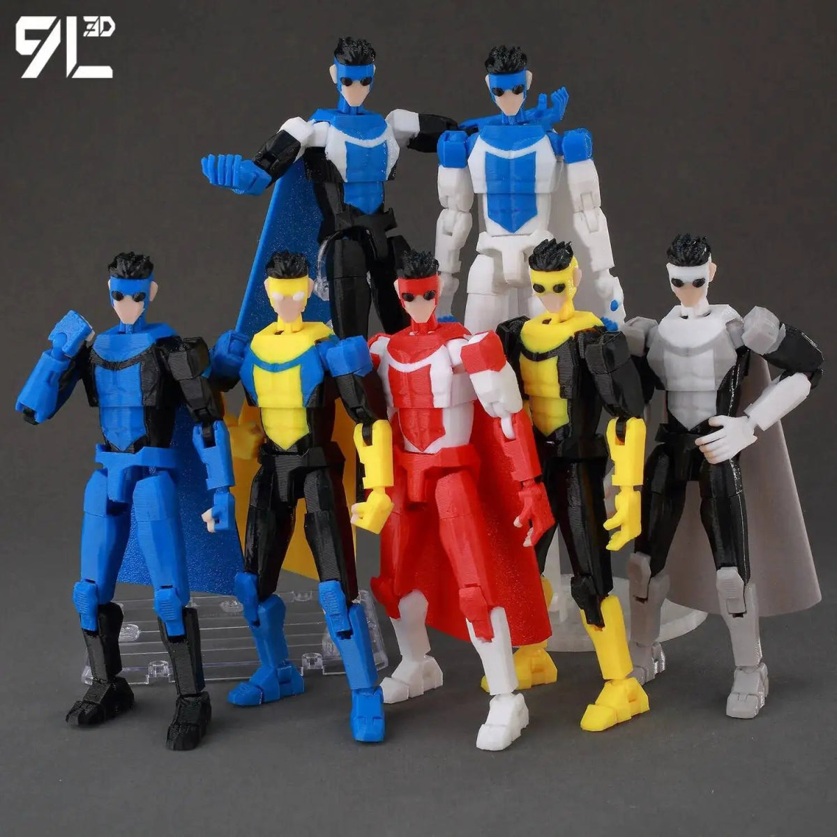 Figurine 3D Invincible Boy 14cm Articulée | Modèle Collection à Pièces Interchangeables - Cadeau - RukaCraft