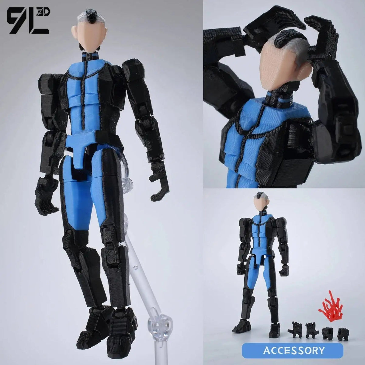 Figurine 3D Invincible Boy 14cm Articulée | Modèle Collection à Pièces Interchangeables - Cadeau - RukaCraft