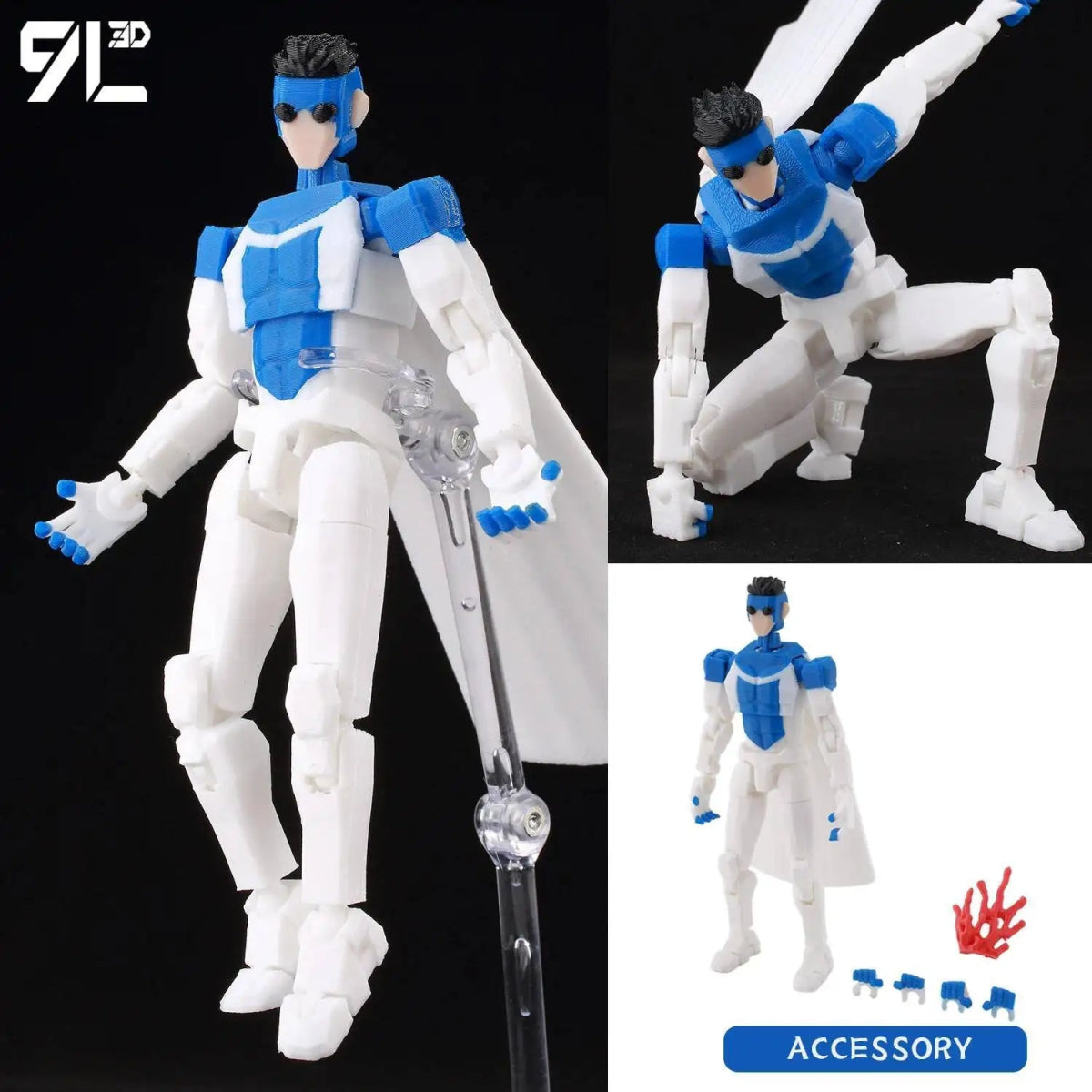 Figurine 3D Invincible Boy 14cm Articulée | Modèle Collection à Pièces Interchangeables - Cadeau - RukaCraft