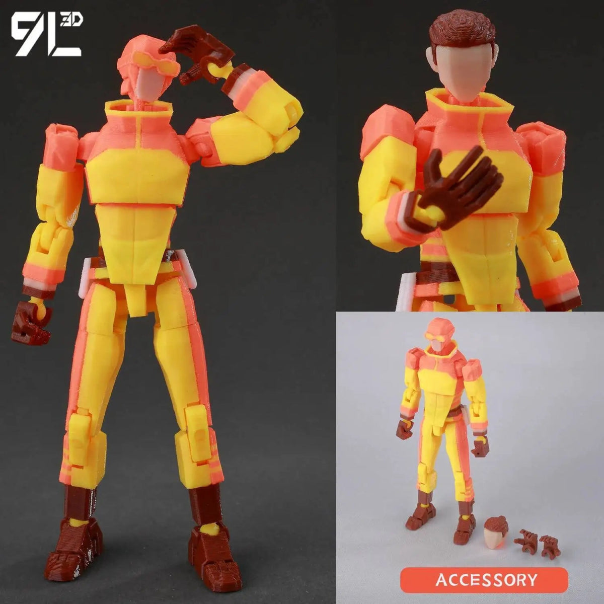 Figurine 3D Invincible Boy 14cm Articulée | Modèle Collection à Pièces Interchangeables - Cadeau - RukaCraft