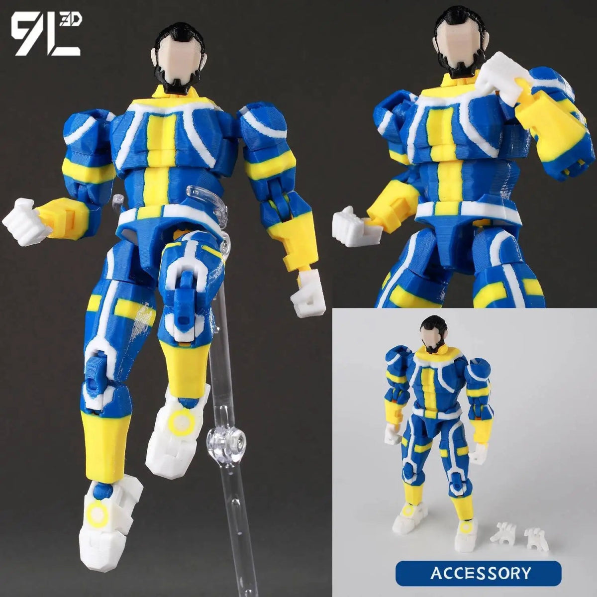Figurine 3D Invincible Boy 14cm Articulée | Modèle Collection à Pièces Interchangeables - Cadeau - RukaCraft