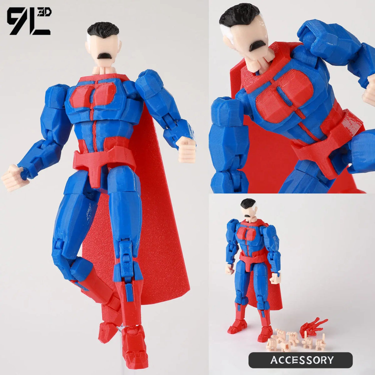 Figurine 3D Invincible Boy 14cm Articulée | Modèle Collection à Pièces Interchangeables - Cadeau - RukaCraft