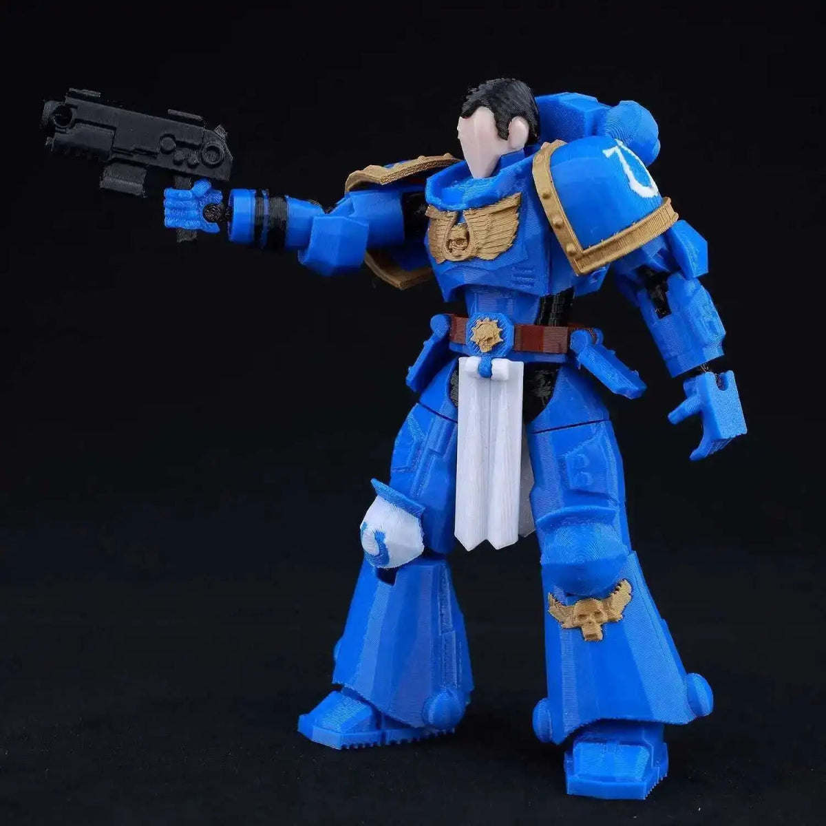 Figurine Action 9L3D Articulée 13cm | Modèle Collection Personnage de Jeu - Pièces Interchangeables | Impression 3D - RukaCraft