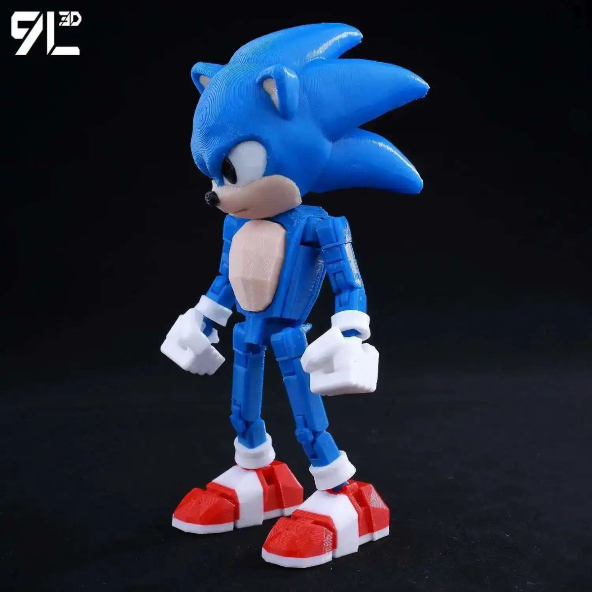 Figurine Action 9L3D Articulée 13cm | Modèle Collection Personnage de Jeu - Pièces Interchangeables | Impression 3D - RukaCraft