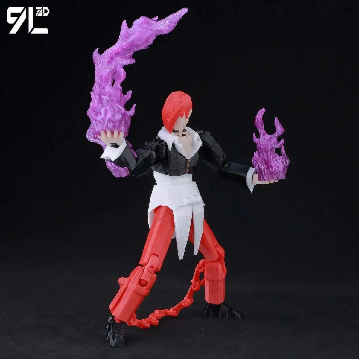 Figurine Action 9L3D Articulée 13cm | Modèle Collection Personnage de Jeu - Pièces Interchangeables | Impression 3D - RukaCraft