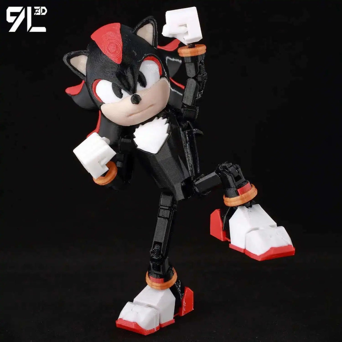 Figurine Action 9L3D Articulée 13cm | Modèle Collection Personnage de Jeu - Pièces Interchangeables | Impression 3D - RukaCraft
