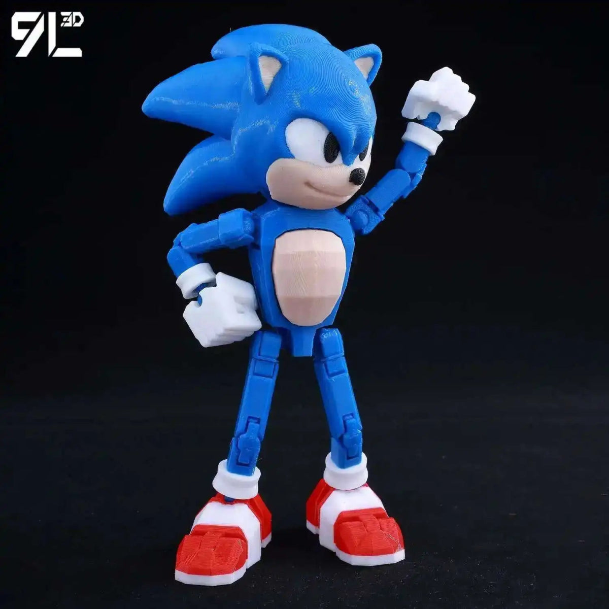 Figurine Action 9L3D Articulée 13cm | Modèle Collection Personnage de Jeu - Pièces Interchangeables | Impression 3D - RukaCraft