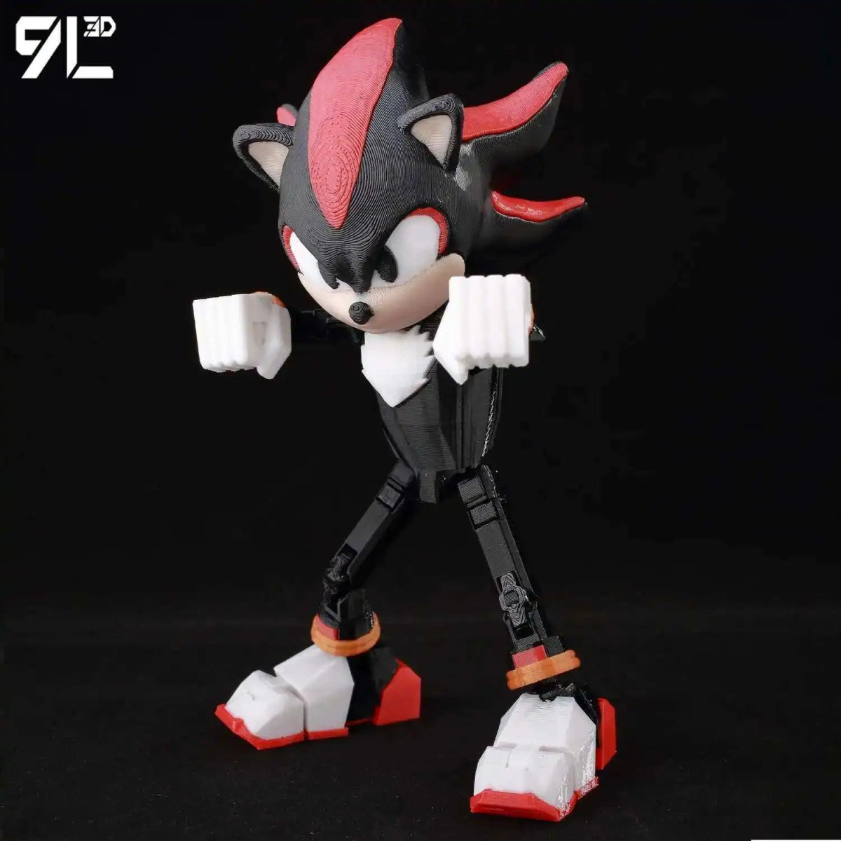 Figurine Action 9L3D Articulée 13cm | Modèle Collection Personnage de Jeu - Pièces Interchangeables | Impression 3D - RukaCraft