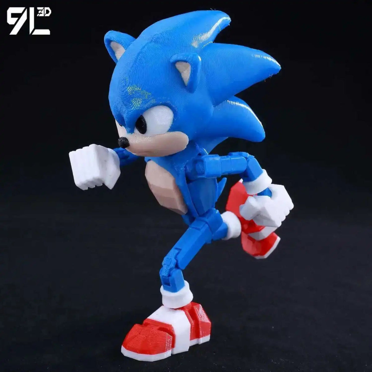 Figurine Action 9L3D Articulée 13cm | Modèle Collection Personnage de Jeu - Pièces Interchangeables | Impression 3D - RukaCraft