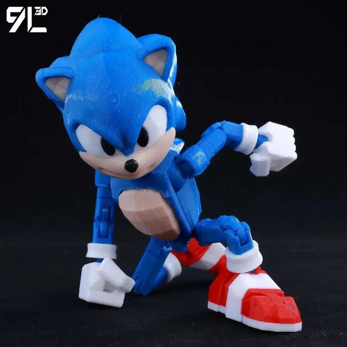 Figurine Action 9L3D Articulée 13cm | Modèle Collection Personnage de Jeu - Pièces Interchangeables | Impression 3D - RukaCraft