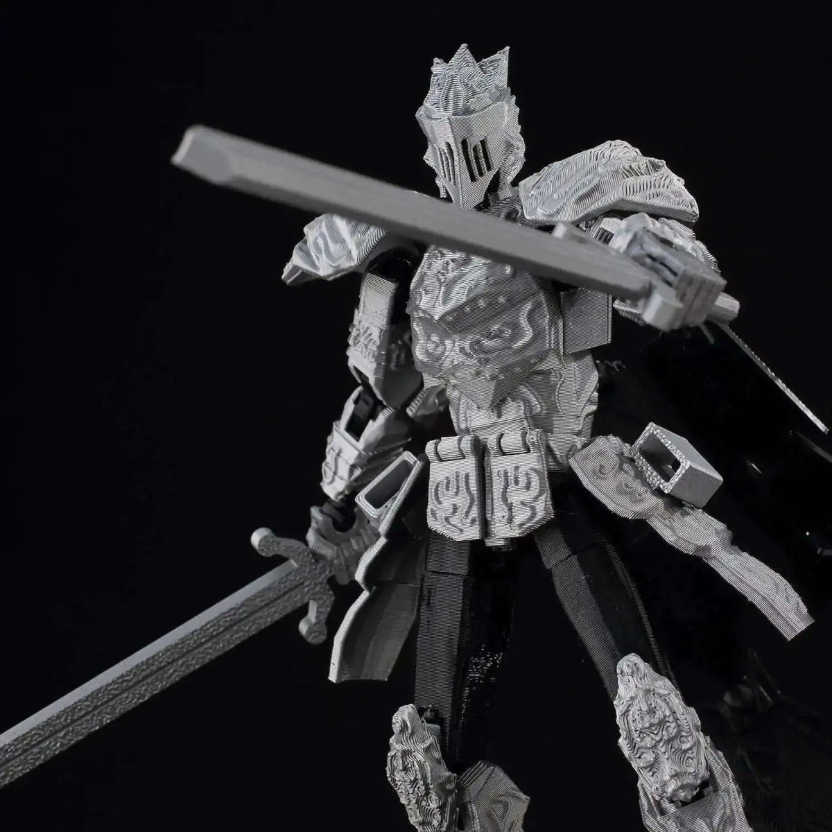 Figurine Action 9L3D Articulée 13cm | Modèle Collection Personnage de Jeu - Pièces Interchangeables | Impression 3D - RukaCraft