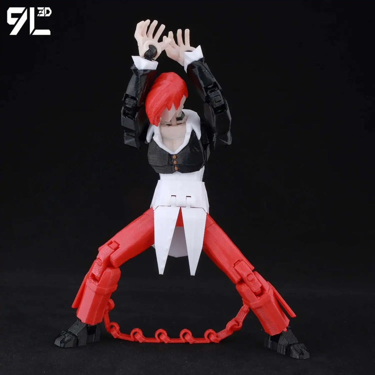 Figurine Action 9L3D Articulée 13cm | Modèle Collection Personnage de Jeu - Pièces Interchangeables | Impression 3D - RukaCraft