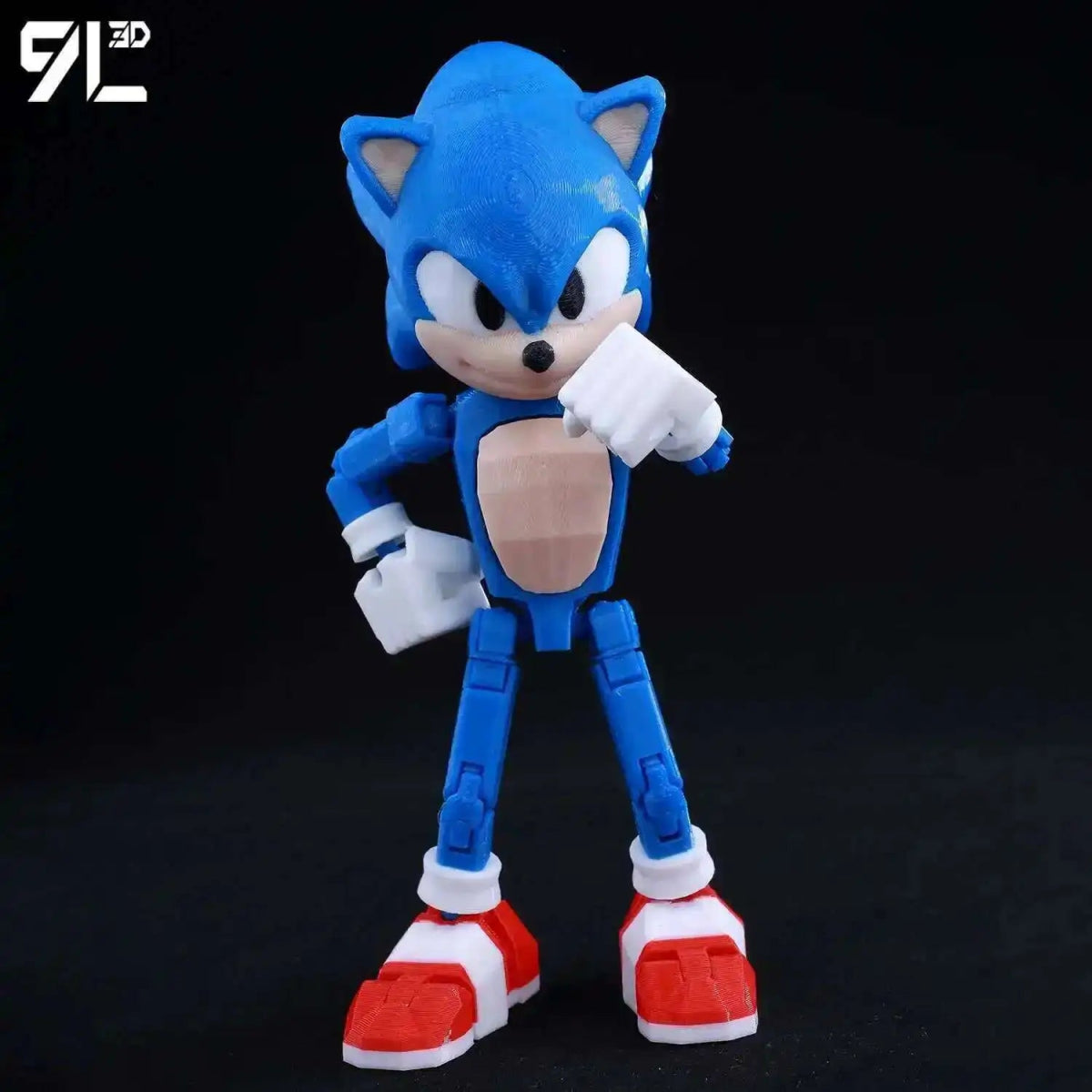 Figurine Action 9L3D Articulée 13cm | Modèle Collection Personnage de Jeu - Pièces Interchangeables | Impression 3D - RukaCraft