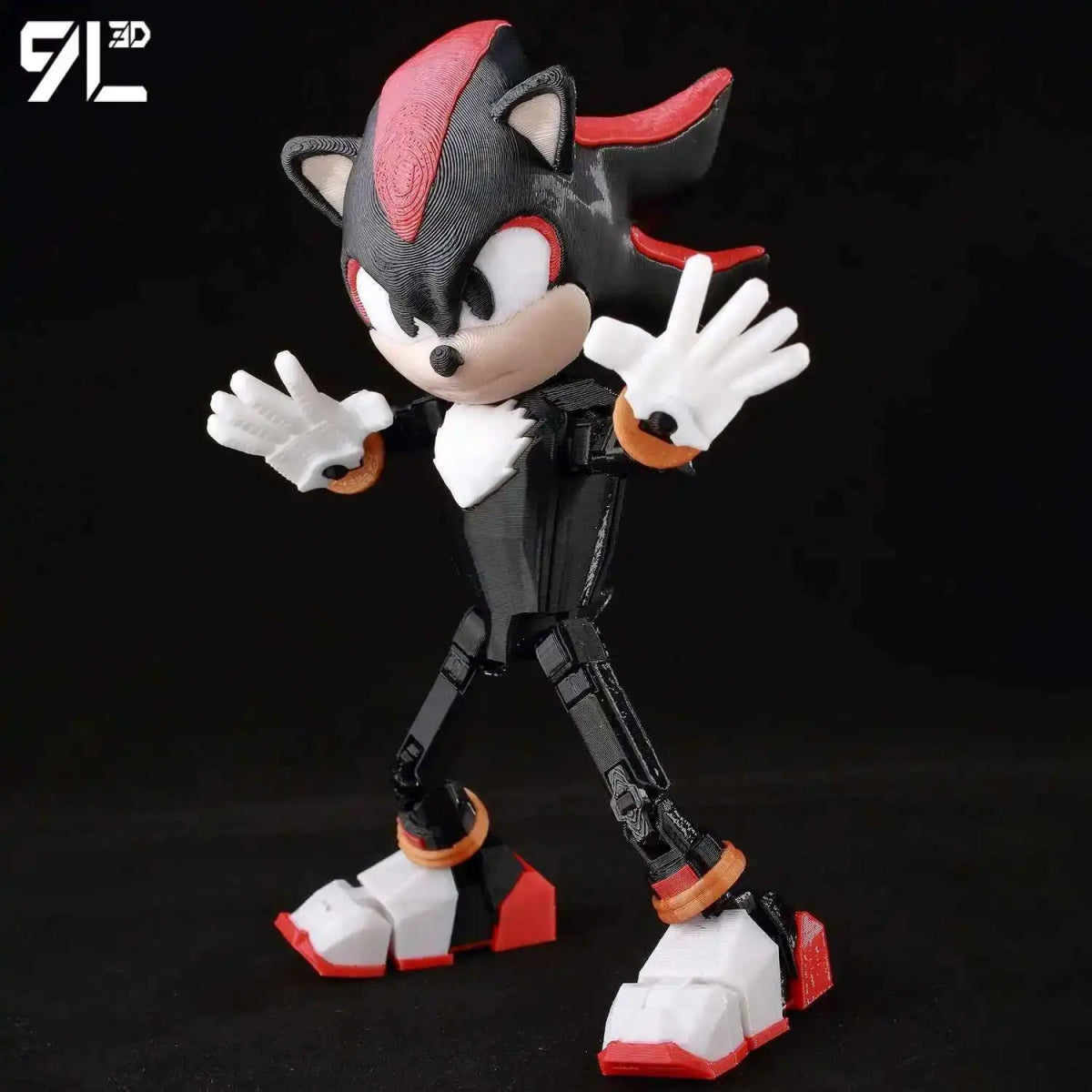 Figurine Action 9L3D Articulée 13cm | Modèle Collection Personnage de Jeu - Pièces Interchangeables | Impression 3D - RukaCraft