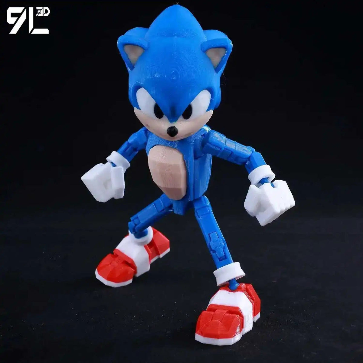 Figurine Action 9L3D Articulée 13cm | Modèle Collection Personnage de Jeu - Pièces Interchangeables | Impression 3D - RukaCraft