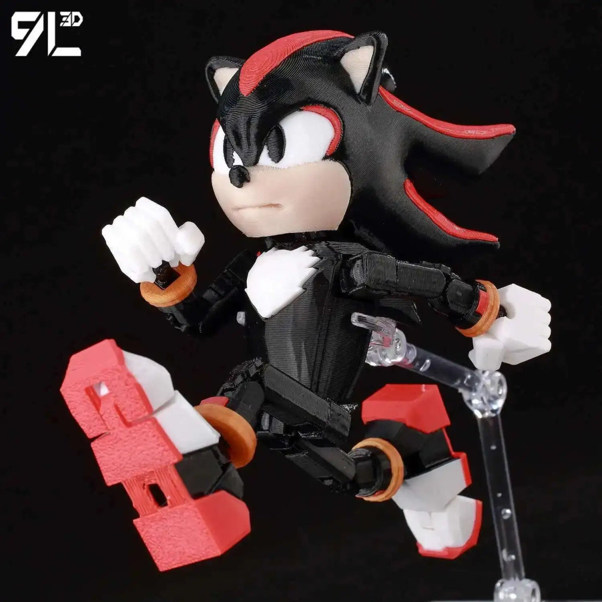 Figurine Action 9L3D Articulée 13cm | Modèle Collection Personnage de Jeu - Pièces Interchangeables | Impression 3D - RukaCraft