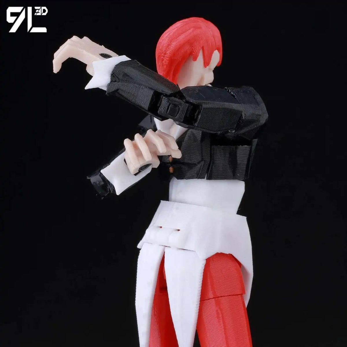 Figurine Action 9L3D Articulée 13cm | Modèle Collection Personnage de Jeu - Pièces Interchangeables | Impression 3D - RukaCraft