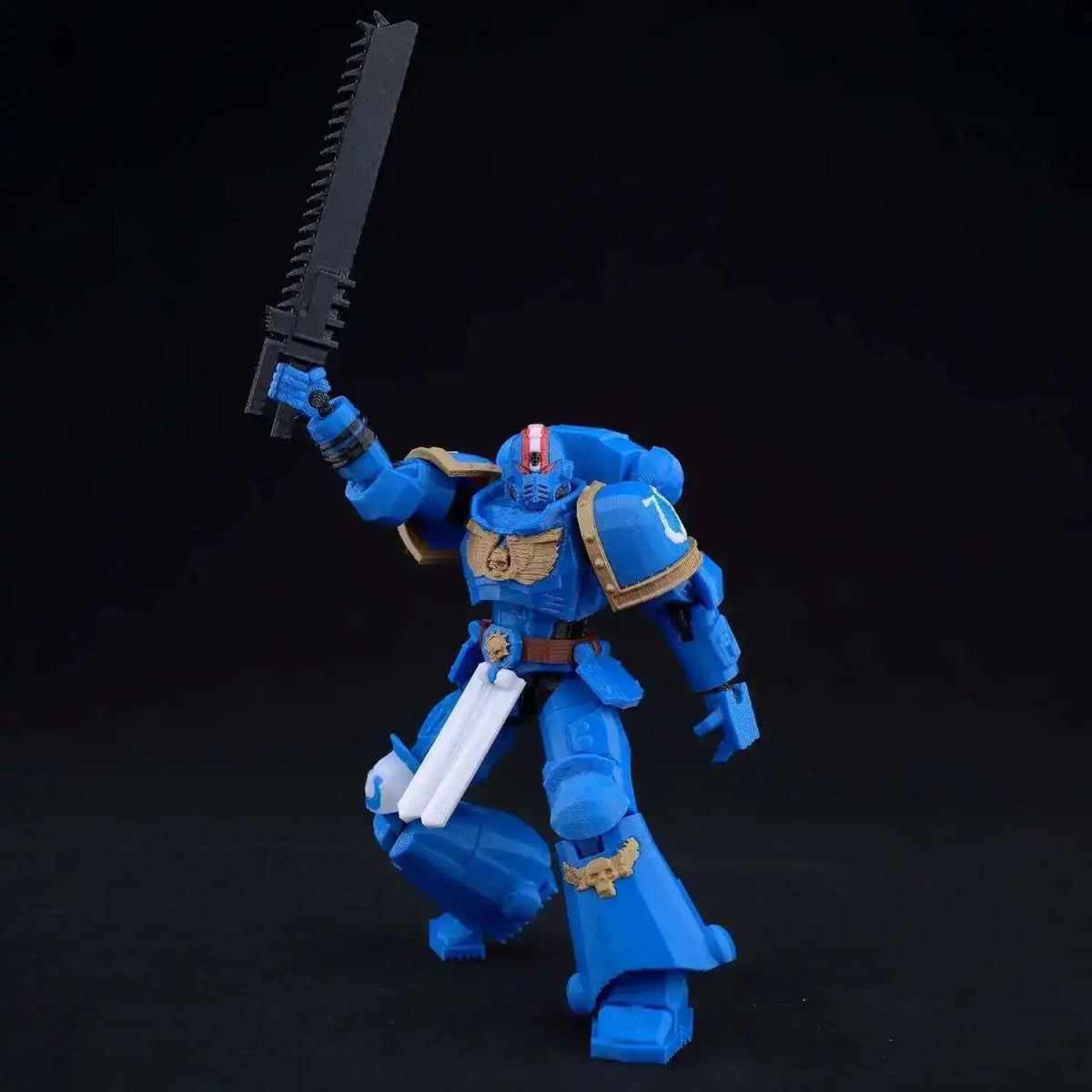 Figurine Action 9L3D Articulée 13cm | Modèle Collection Personnage de Jeu - Pièces Interchangeables | Impression 3D - RukaCraft