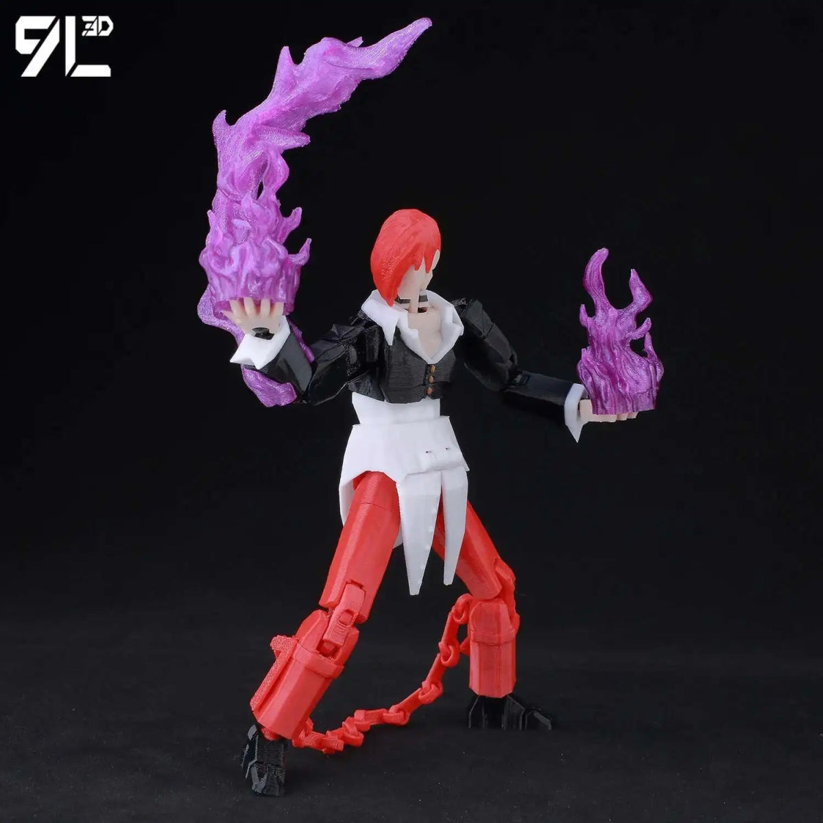 Figurine Action 9L3D Articulée 13cm | Modèle Collection Personnage de Jeu - Pièces Interchangeables | Impression 3D - RukaCraft