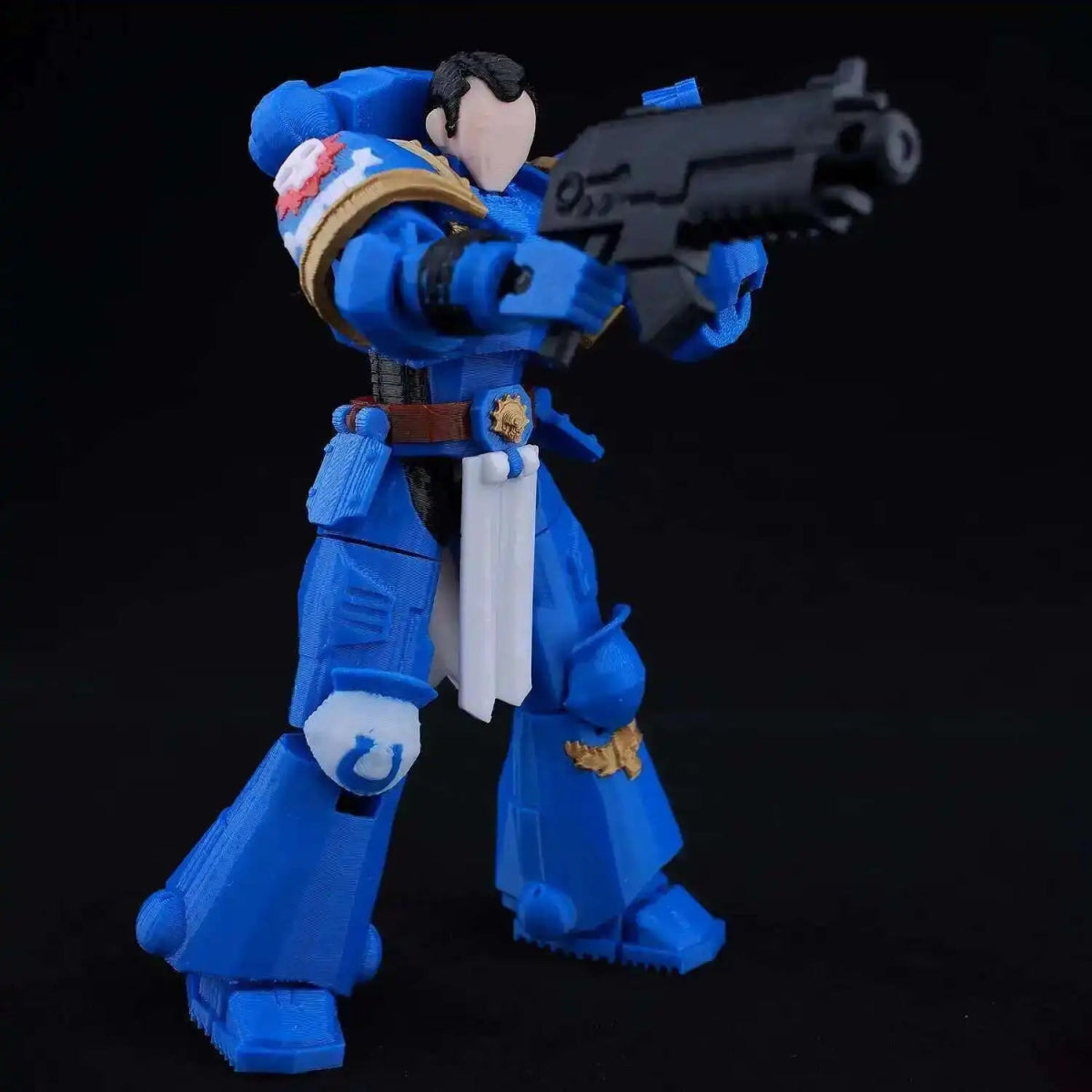 Figurine Action 9L3D Articulée 13cm | Modèle Collection Personnage de Jeu - Pièces Interchangeables | Impression 3D - RukaCraft