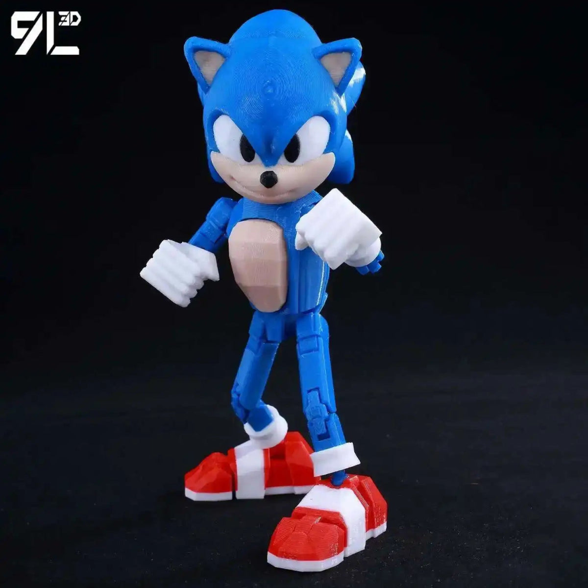 Figurine Action 9L3D Articulée 13cm | Modèle Collection Personnage de Jeu - Pièces Interchangeables | Impression 3D - RukaCraft