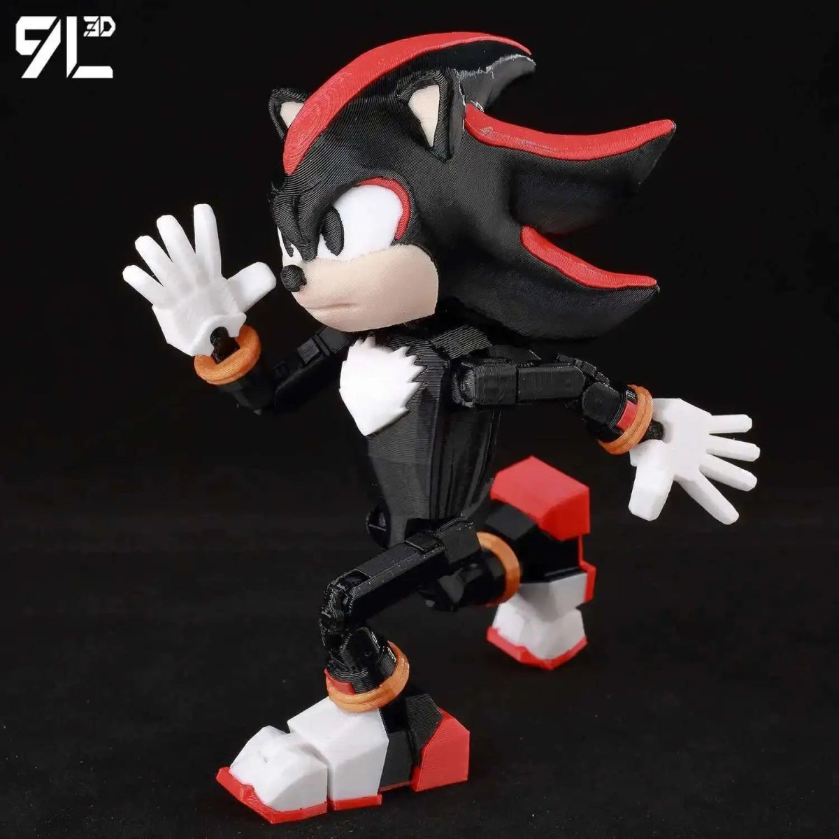 Figurine Action 9L3D Articulée 13cm | Modèle Collection Personnage de Jeu - Pièces Interchangeables | Impression 3D - RukaCraft