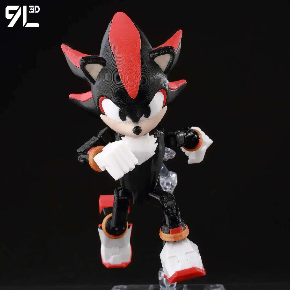 Figurine Action 9L3D Articulée 13cm | Modèle Collection Personnage de Jeu - Pièces Interchangeables | Impression 3D - RukaCraft