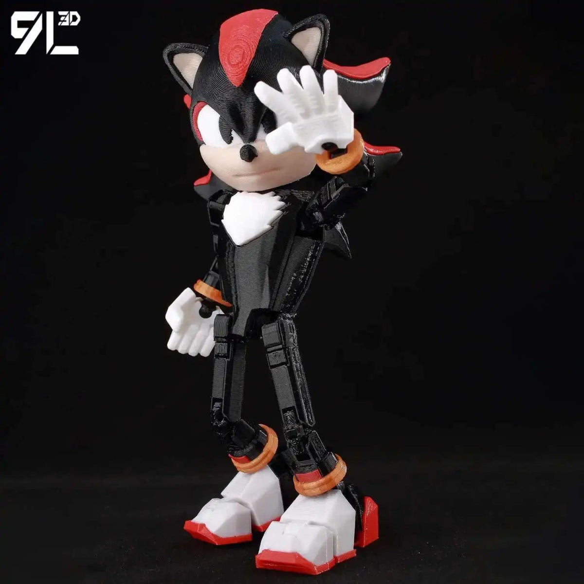 Figurine Action 9L3D Articulée 13cm | Modèle Collection Personnage de Jeu - Pièces Interchangeables | Impression 3D - RukaCraft