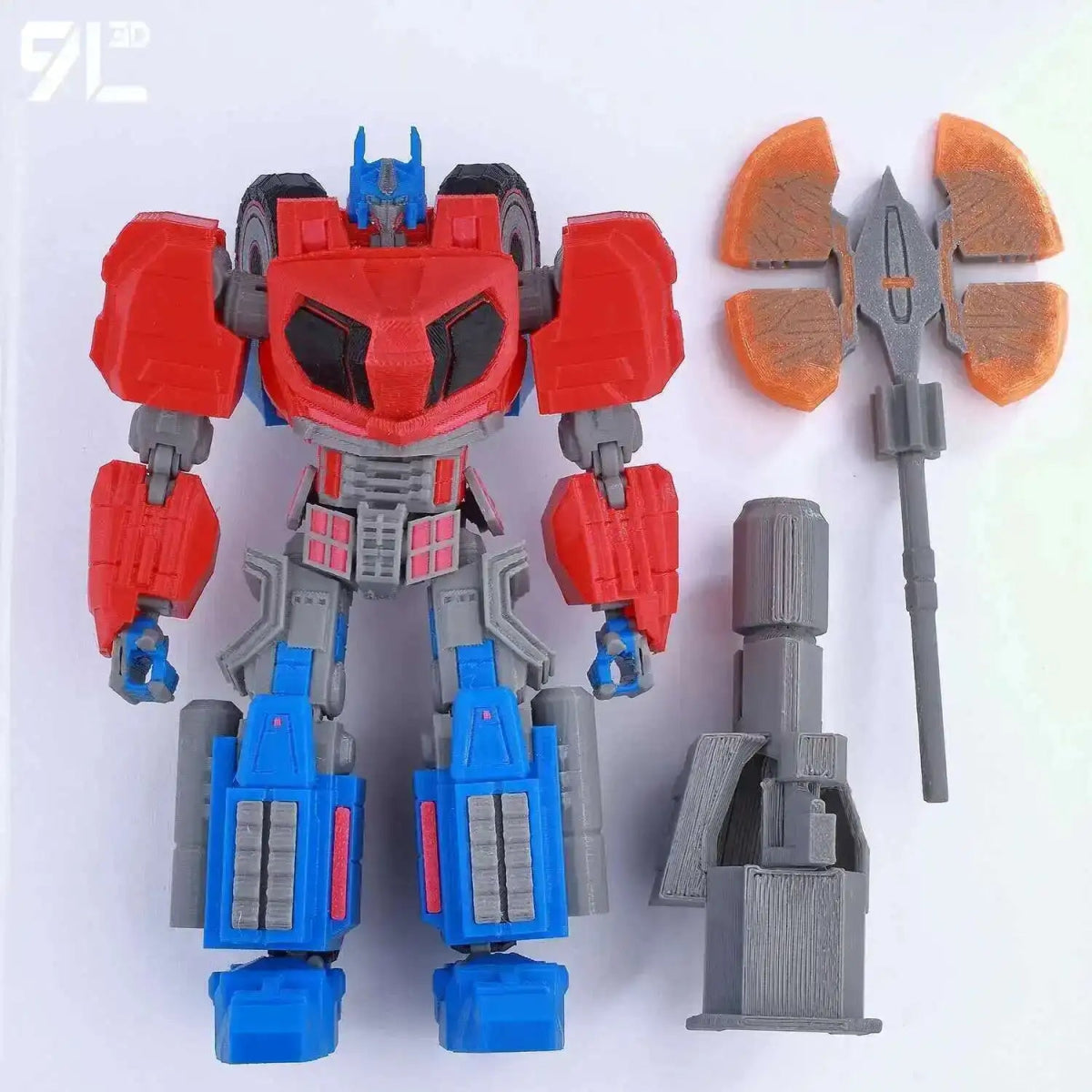 Figurine Action 9L3D Articulée 13cm | Modèle Collection Personnage de Jeu - Pièces Interchangeables | Impression 3D - RukaCraft