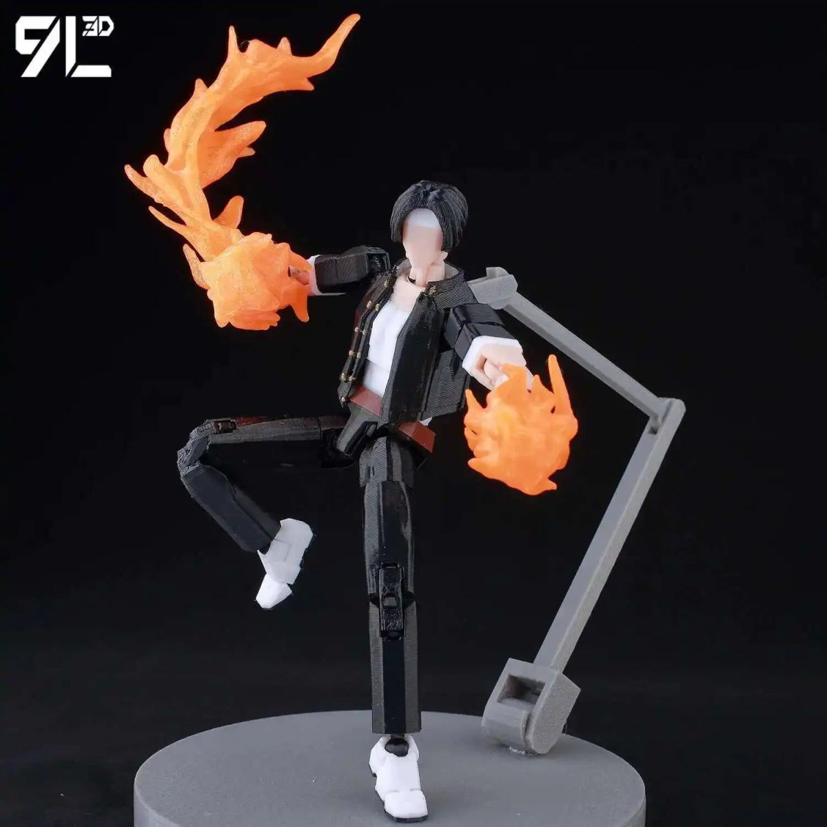 Figurine Action 9L3D Articulée 13cm | Modèle Collection Personnage de Jeu - Pièces Interchangeables | Impression 3D - RukaCraft