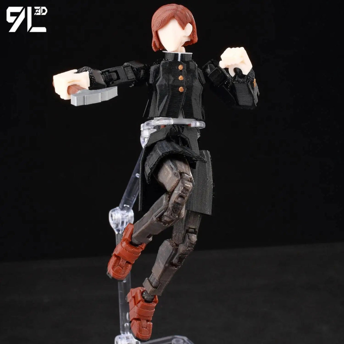 Figurine Articulée 3D Jujutsu Kaisen 13+ cm | Fushiguro Toji, Gojo Satoru, Yuji - Pièces Interchangeables|Impression 3D - RukaCraft