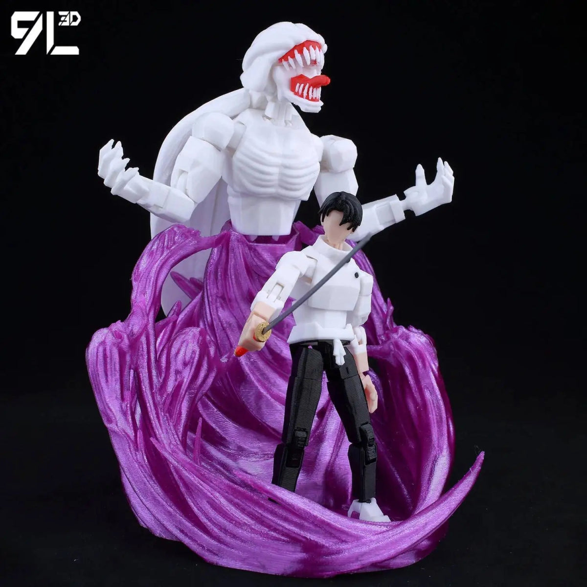 Figurine Articulée 3D Jujutsu Kaisen 13+ cm | Fushiguro Toji, Gojo Satoru, Yuji - Pièces Interchangeables|Impression 3D - RukaCraft