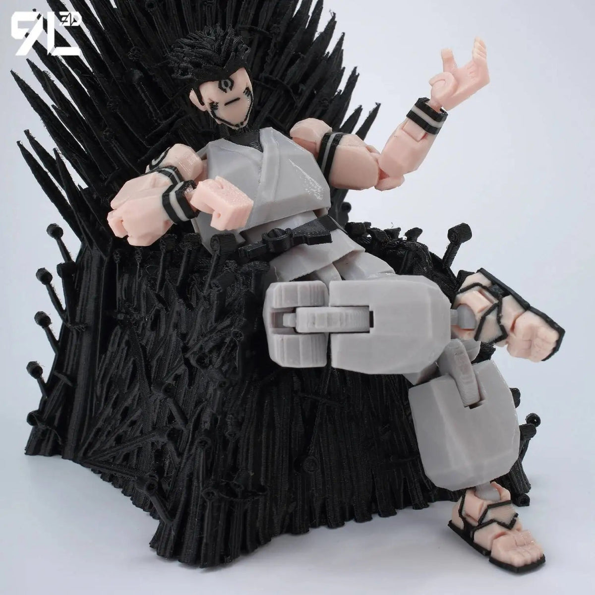 Figurine Articulée 3D Jujutsu Kaisen 13+ cm | Fushiguro Toji, Gojo Satoru, Yuji - Pièces Interchangeables|Impression 3D - RukaCraft