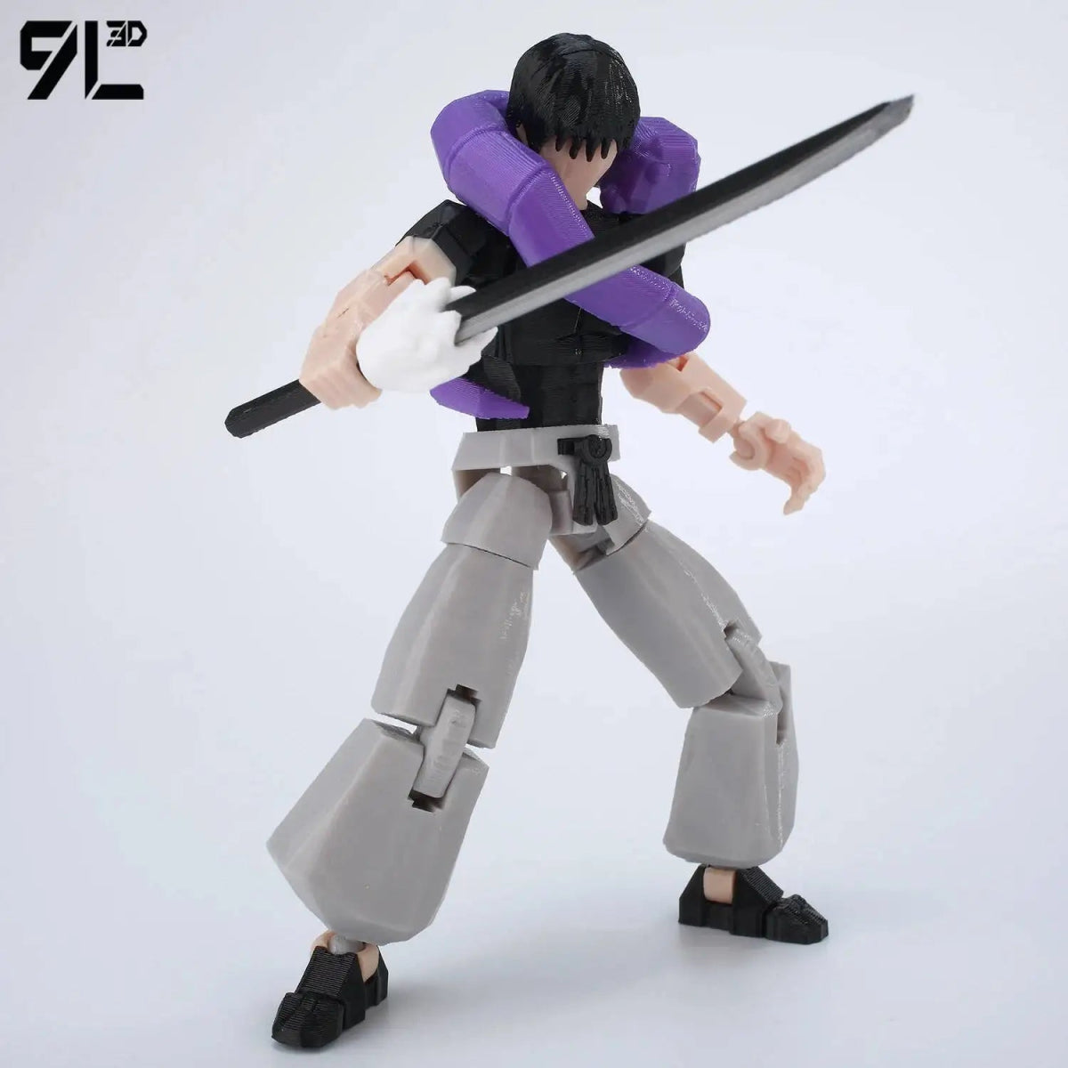 Figurine Articulée 3D Jujutsu Kaisen 13+ cm | Fushiguro Toji, Gojo Satoru, Yuji - Pièces Interchangeables|Impression 3D - RukaCraft