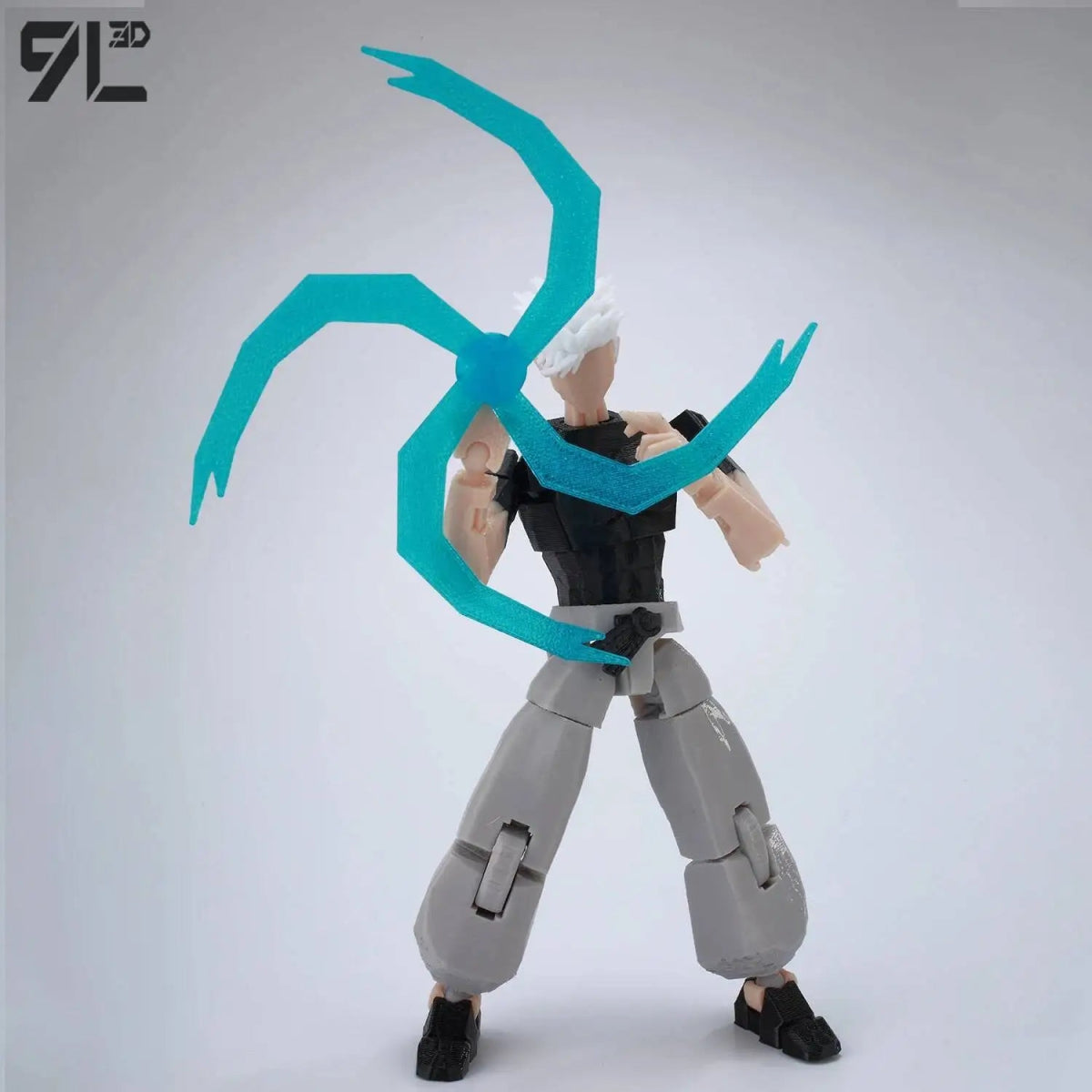 Figurine Articulée 3D Jujutsu Kaisen 13+ cm | Fushiguro Toji, Gojo Satoru, Yuji - Pièces Interchangeables|Impression 3D - RukaCraft