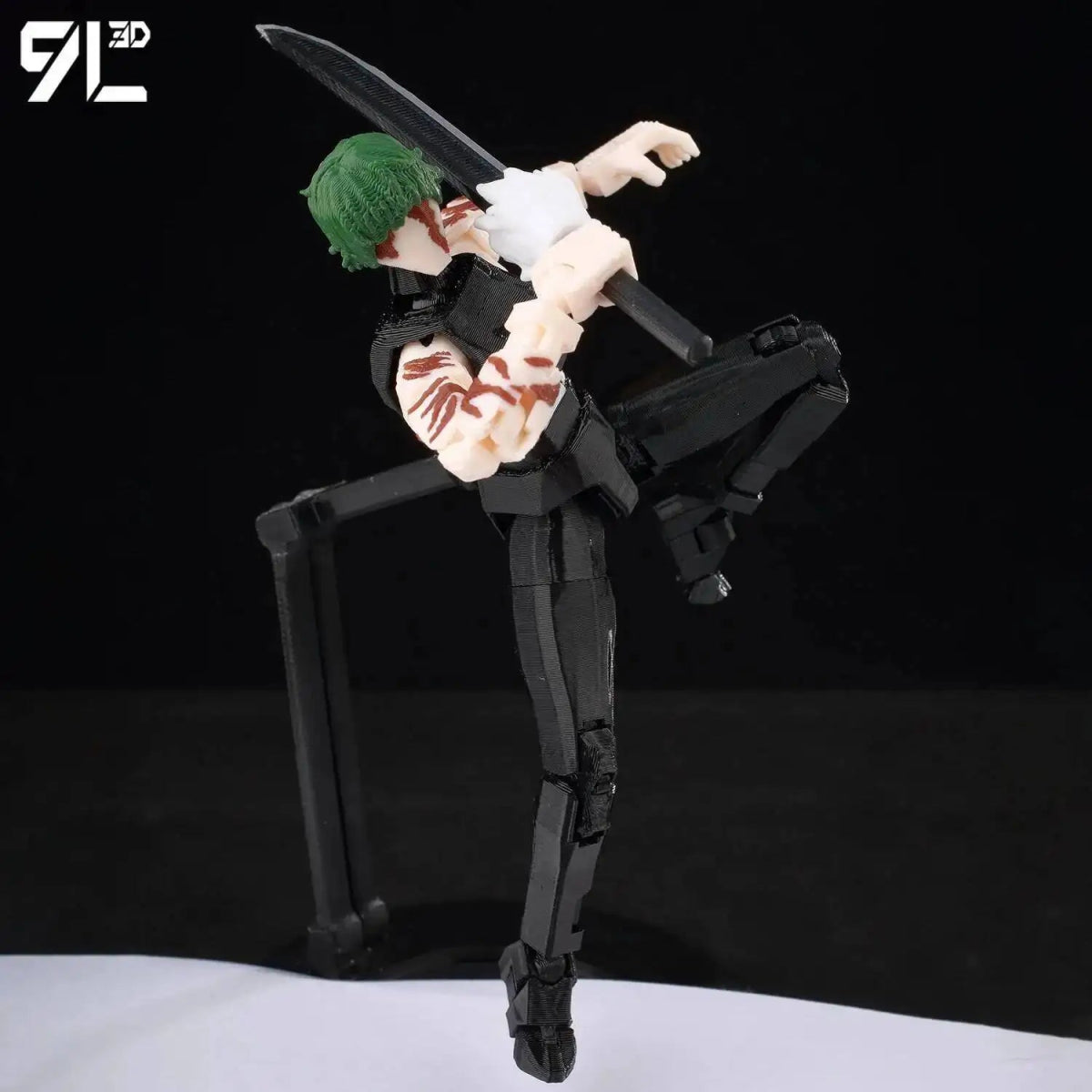 Figurine Articulée 3D Jujutsu Kaisen 13+ cm | Fushiguro Toji, Gojo Satoru, Yuji - Pièces Interchangeables|Impression 3D - RukaCraft
