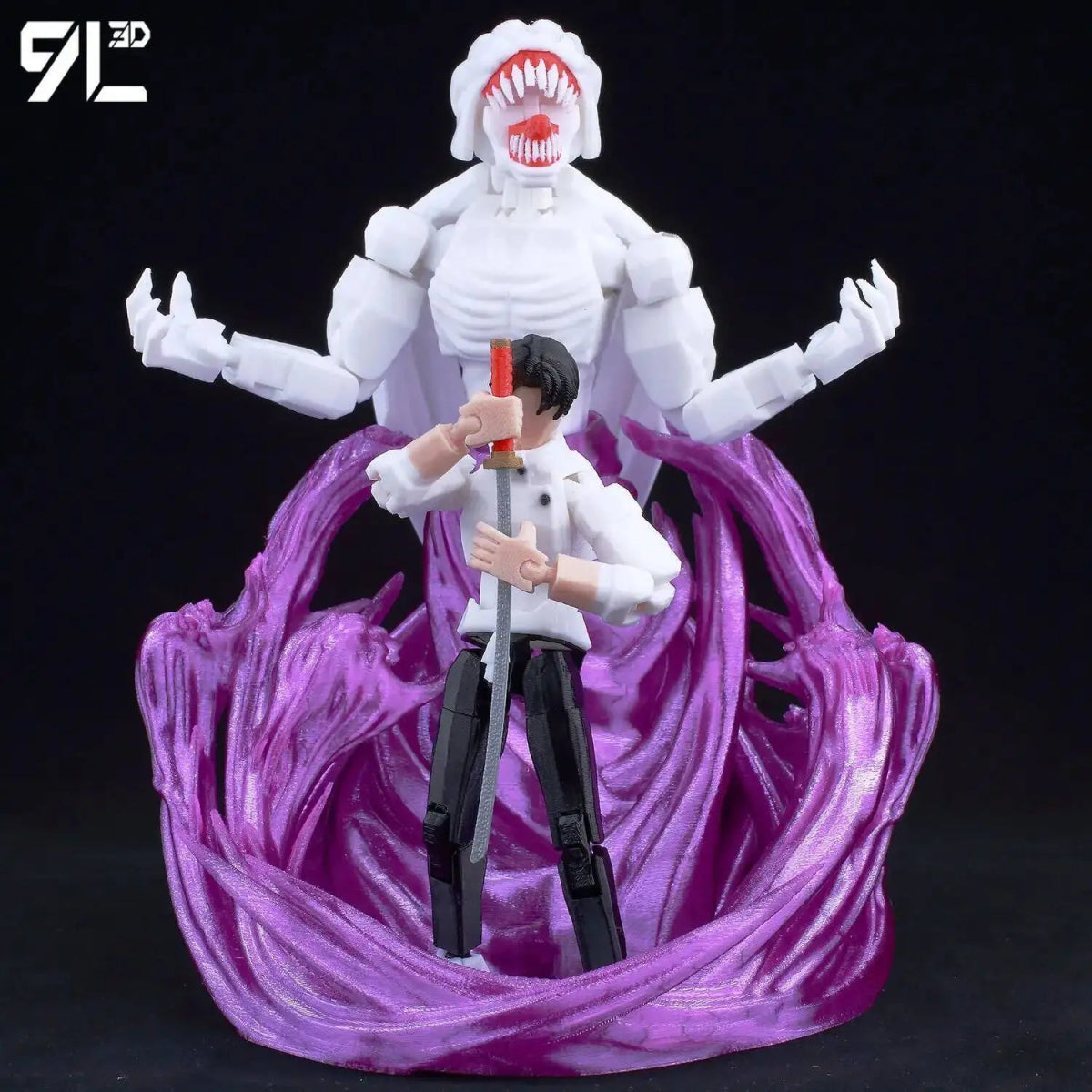 Figurine Articulée 3D Jujutsu Kaisen 13+ cm | Fushiguro Toji, Gojo Satoru, Yuji - Pièces Interchangeables|Impression 3D - RukaCraft