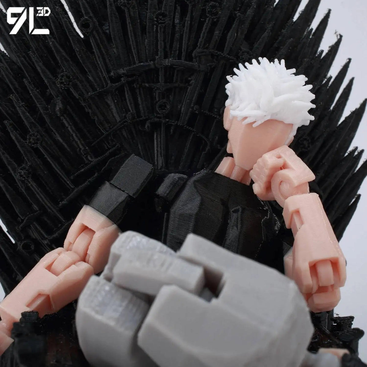 Figurine Articulée 3D Jujutsu Kaisen 13+ cm | Fushiguro Toji, Gojo Satoru, Yuji - Pièces Interchangeables|Impression 3D - RukaCraft