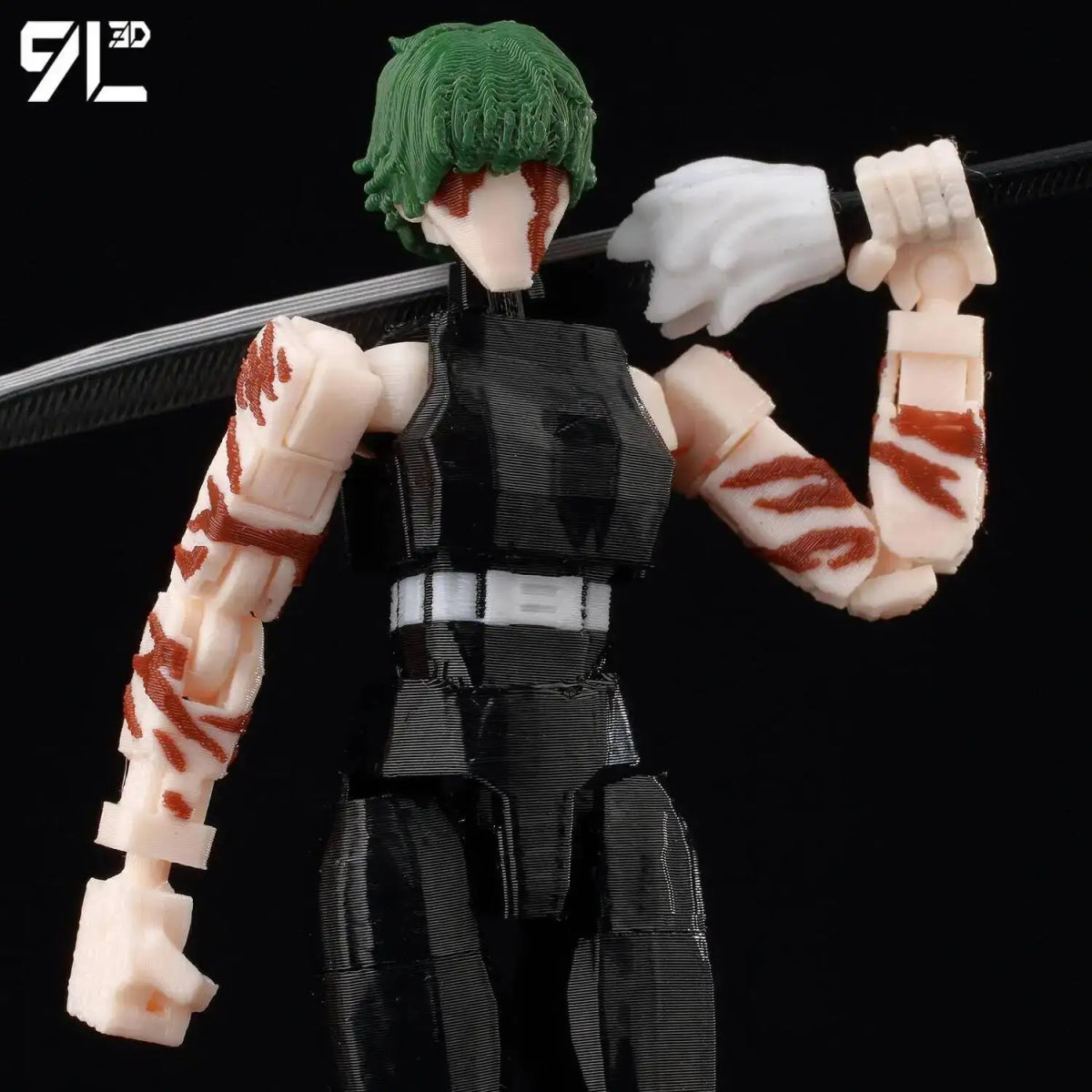 Figurine Articulée 3D Jujutsu Kaisen 13+ cm | Fushiguro Toji, Gojo Satoru, Yuji - Pièces Interchangeables|Impression 3D - RukaCraft